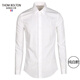 湯姆波爾頓 THOM BOLTON襯衫男春秋長(cháng)袖純棉精致小蜜蜂刺繡修身免燙青年商務(wù)休閑高端襯衣 純白款 40 / L / (建議70-75kg)