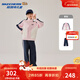 Skechers斯凱奇兒童加絨外套長(cháng)褲套裝男女童時(shí)尚百搭休閑運動(dòng)童裝L425K014 櫻花粉/004K 170