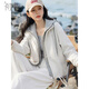 初申 春秋短外套女連帽假兩件撞色寬松百搭夾克上衣休閑外套S61D115