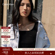 Calvin KleinJeans25早秋新款女士經(jīng)典小標美式復古潮流ck白色潮殼牛仔外套 UN6-牛仔白 S