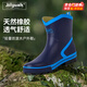 非常行（Jolly Walk）水鞋男雨鞋低筒水靴洗車(chē)釣魚(yú)雨靴防水套鞋膠鞋 深藍 39