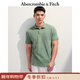 Abercrombie & Fitch【經(jīng)典POLO】小麋鹿圖案男裝25夏季美式通勤短袖T恤 綠色 XS (170/84A)