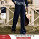 香影【100%棉】休閑運動(dòng)衛褲女2025冬季新款慵懶風(fēng)垂感寬松闊腿褲 藏青 S 155/60A/85-95斤