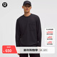 lululemon丨Pique 男士珠地超寬松剪裁口袋款長(cháng)袖 T 恤 LM3GGMS 黑色 M