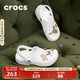 CROCS卡駱馳洞洞鞋貝雅男鞋女鞋輕便耐磨一腳蹬拖鞋休閑鞋|10126 白-100 37 /38(230mm)