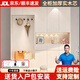 敏循支持定制 玄關(guān)鞋柜門(mén)口入戶(hù)柜收納柜一體靠墻家用實(shí)木換鞋凳鞋柜 暖白色【鞋柜款】長(cháng)160*寬35*高200 加厚17實(shí)木板