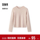 森馬（Semir）森柔毛衫|商場(chǎng)同款毛衣女圓領(lǐng)純色2024冬季絞花上衣101724107014