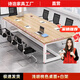 詩(shī)洽會(huì )議桌長(cháng)桌簡(jiǎn)約現代辦公桌椅組合小型會(huì )議室洽談桌長(cháng)條桌子工作臺 【加厚升級款】淺胡桃桌面+白架 *120*60*75無(wú)加固桿【活動(dòng)促銷(xiāo)】