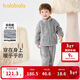 巴拉巴拉兒童睡衣套裝冬季加厚珊瑚絨男童女童保暖家居服外出208424171201