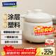 GLASSLOCK輔食電燉鍋1L0涂層0塑料母嬰級白瓷內膽五段分階喂養分月齡BB煲嬰兒專(zhuān)用煮粥燉湯盅