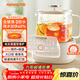 九陽(yáng)（Joyoung）凈萃養生壺迷你家用全玻璃煮茶器 輕音燉煮 1L辦公室0金屬0膠水恒溫燒水壺 WY103