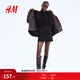 H&M2025年秋季新款女裝迷你半身裙1297487 黑色004 S 160/68 (36)