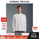 UR2025冬季新款男裝休閑簡(jiǎn)約純色百搭口袋長(cháng)袖T恤UMF450128 本白 S