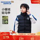 Skechers斯凱奇秋冬季新款男女中大童梭織羽絨服背心羽絨馬甲L424K032