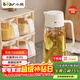 小熊（Bear）油壺 調料瓶抗菌玻璃油瓶醬油瓶600ml 自動(dòng)開(kāi)合不掛油CX-W0058
