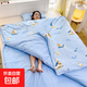 A類(lèi)全棉睡袋防踢被子神器加厚兒童中大童0-18歲被芯可洗四季通用 吉咪兔-揚帆起航【防踢被神器】 大號外套 +棉花內膽一厚一薄送枕套枕芯