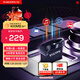 閃迪（SanDisk）256GB USB3.2 U盤(pán) CZ430酷豆 黑色 讀速400MB/s 車(chē)載U盤(pán) 文件加密 小巧便攜優(yōu)盤(pán)
