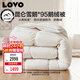 LOVO羅萊A類(lèi) 95%昆侖白鵝絨羽絨被 冬被 1000g填充200*230cm 白色