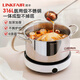 凌豐（LINKFAIR）湯鍋無(wú)涂層316L不銹鋼一體成型燉湯煮粥鍋煮面鍋電磁爐燃氣灶通用