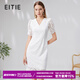 愛(ài)特愛(ài)（EITIE）法式浪漫收腰蕾絲連衣裙顯瘦優(yōu)雅夏季新款品牌女裝B2307148 極光白10 2XL 175