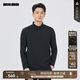 利郎【商場(chǎng)同款】長(cháng)袖polo衫男柔軟親膚商務(wù)男士POLO衫秋季2025新款 黑色（25QTX6041Y） 3XL 185/100A