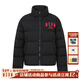 MEDM國潮基礎款羽絨服男春秋季美式高街復古oversize保暖休閑外套 黑紅色 2XL