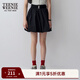 Teenie Weenie小熊女裝簡(jiǎn)約夏季高腰花苞短裙蓬蓬裙公主裙少女感 黑色 M (165)