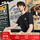 FILA  斐樂(lè )官方易烊千璽同款小狐貍短袖2025夏情侶款休閑透氣運動(dòng)T恤