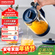 摩飛電器（Morphyrichards）養生壺 煮茶器燒水壺恒溫調奶器茶壺多段變頻烹煮智能菜單 玻璃壺1.5L大容量 MR6089藍 