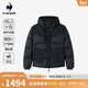 樂(lè )卡克（Le coq sportif）法國公雞保暖連帽羽絨外套 炫黑色 XL