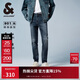 杰克·瓊斯（JACK&JONES） 冬季LOGO皮標彈力時(shí)尚潮流修身舒適百搭水洗牛仔褲男裝225432120