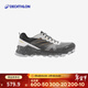 迪卡儂（DECATHLON）登山越野跑鞋跑步鞋男女MT3抓地夏戶(hù)外徒步運動(dòng)鞋休閑鞋 男款-黑白橙 43