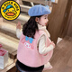 G.duck小黃鴨庫洛米女童馬甲加絨加厚兒童馬夾寶寶秋冬保暖背心美樂(lè )蒂冬 粉色 130 cm