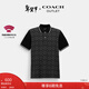 蔻馳（COACH）【新年禮物】奧萊男士男裝經(jīng)典標志POLO衫百搭短袖 木炭灰色 經(jīng)典標識 M