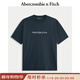 Abercrombie & Fitch美式復古舒適經(jīng)典百搭棉質(zhì)LOGO圓領(lǐng)短袖T恤25秋季男裝175-5430 藏青色 M (180/100A)