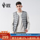 黑冰戶(hù)外輕暖舒適男款薄款600+蓬鵝絨羽絨馬甲 FDE8131 灰色 L