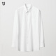 優(yōu)衣庫男裝女裝全棉襯衫/長(cháng)袖襯衣487160 00 白色 L