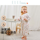 ELLE BABY寶寶連體睡衣純棉a類(lèi)空調服男童女童兒童家居服 草莓園 90cm