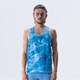 飛比特【風(fēng)洞背心4.0】男士印花運動(dòng)夏季無(wú)袖t恤跑步健身速干 清漪 L