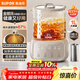 蘇泊爾（SUPOR）全玻璃養生壺煮茶壺1L迷你養生杯煮茶器花茶壺 恒溫壺母嬰級 保溫燒水壺316L帶濾網(wǎng)0膠水SW-10Y08Q