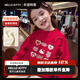 Hello Kitty女童加絨衛衣2025新款兒童冬季保暖韓版中大童衣服女孩上衣童裝 【加絨】紅色-凱蒂貓 130