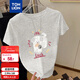 唐獅（TonLion）2025夏女圓領(lǐng)前胸圖案短袖T恤