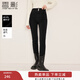 香影黑色小腳牛仔褲女高腰2025冬季新款鉛筆褲彈力修身顯瘦長(cháng)褲子 黑色 M 160/64A/95-110斤