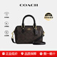 蔻馳（COACH）新款女包ROWAN18經(jīng)典老花迷你mini波士頓包單肩手提斜挎包枕頭包 CW329IMXAQ