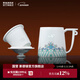 景德鎮陶瓷官方店辦公室家用帶過(guò)濾茶杯大容量帶蓋玲瓏喝水杯子高檔禮物 同心杯