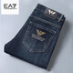 EMPORIO ARMANI EA7阿瑪尼輕奢刺繡牛仔褲男春夏薄款修身小腳純棉彈 9318款 33