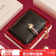 金狐貍（FOXER）牛皮女士錢(qián)包大容量短款卡包錢(qián)票夾手拿包零錢(qián)包生日禮物送女友