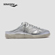 Saucony索康尼BULLET CT MULE穆勒鞋女時(shí)尚舒適經(jīng)典復古德訓鞋 銀 38