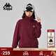 卡帕（Kappa）背靠背24新春秋針織開(kāi)衫女長(cháng)袖套頭復古運動(dòng)外套上衣 K0E82WT01D 溫莎酒紅-599 S