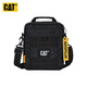 卡特（CAT）單肩包斜挎包11英寸iPad記者包戶(hù)外戰術(shù)MOLLE擴展副包 84036 黑